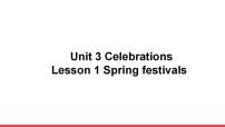 高中英语北师大版 (2019)必修 第一册Lesson 1 Spring Festival背景图ppt课件