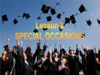 2021学年Lesson 2 Special Occasions集体备课课件ppt