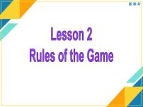 高中英语北师大版 (2019)必修 第一册Unit 2 Sports and FitnessLesson 2 Rules of the Game课文配套课件ppt