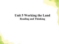 高中人教版 (2019)Unit 5 Working the Land图片课件ppt