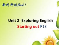 高中英语外研版 (2019)必修 第一册Unit 2 Exploring English课文内容课件ppt