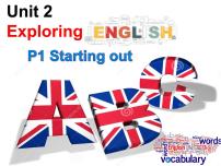 必修 第一册Unit 2 Exploring English说课课件ppt