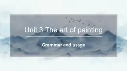 2022年牛津譯林版選擇性必修1U3 Grammar and usage 課件