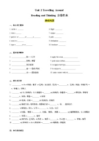 高中英語人教版 (2019)必修 第一冊(cè)Unit 2 Travelling around練習(xí)題