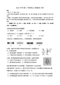 2022年上海市奉贤区高三下物理等级考二模卷（含答案）
