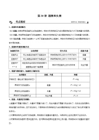 【期末專題復(fù)習(xí)】人教版(2019)物理必修1-高一上學(xué)期期末專題點(diǎn)撥與訓(xùn)練：第30講 超重和失重