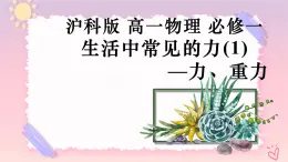 3.1生活中常見(jiàn)的力（1）—力、重力（課件+課時(shí)作業(yè)）
