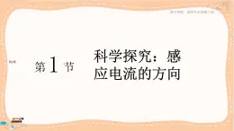 魯科版高中物理選擇性必修第二冊·第2章第1節(jié)科學(xué)探究：感應(yīng)電流的方向（課件PPT）