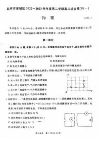 2023届北京市东城区高三下学期一模物理试题（含答案）