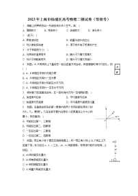 2023年上海市杨浦区高考物理二模试卷（等级考）（含答案解析）