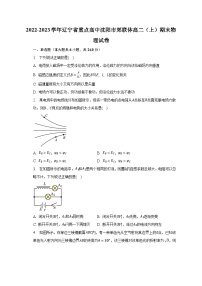 2022-2023学年辽宁省重点高中沈阳市郊联体高二（上）期末物理试卷（含解析）