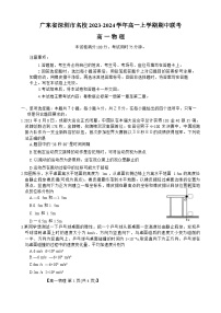 广东省深圳市名校2023-2024学年高一上学期期中联考物理试题
