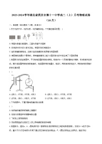 2023-2024学年湖北省武汉市第十一中学高二（上）月考物理试卷（10月）（含解析）