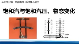 人教版高中物理選擇性必修三 2-6 飽和汽與飽和汽壓.物態(tài)變化 課件
