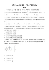 2021年高考物理試卷（江蘇）（空白卷）