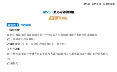 第五章第四節(jié)  光的偏振  第五節(jié)  激光與全息照相-知識(shí)點(diǎn)串講課件+分層訓(xùn)練（含答案）-魯科版高中物理高二上學(xué)期（選必一）