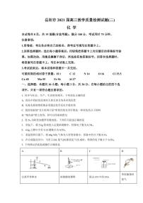 湖南省岳阳市2021届高三二模考试化学试题（含答案）
