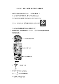 2022年广东省江门市高考化学一模试卷（含答案解析）