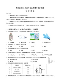 2022年上海市黄浦区高三下等级考二模等级考化学试卷（含答案）