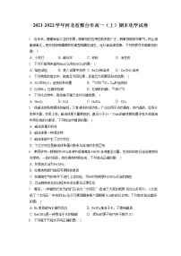 2021-2022学年河北省邢台市高一（上）期末化学试卷（含答案解析）