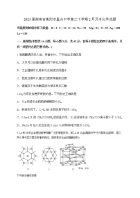 2023届湖南省衡阳市重点中学高三下学期2月月考化学试题（含答案）