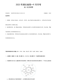 湖北省新高考联考协作体2023-2024学年高一上学期9月月考（联考）化学试卷（含答案）
