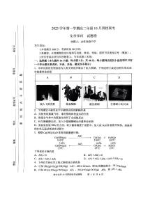 2024杭州四校高二上学期10月联考试题化学PDF版含答案