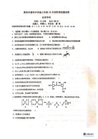 2024贵阳清华中学高三上学期10月月考化学试题扫描版无答案