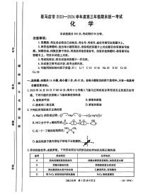 河南省驻马店市2023-2024学年高三上学期1月期末化学试题