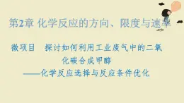 魯科版選擇性必修一  微項(xiàng)目 探討如何利用工業(yè)廢氣中的二氧化碳合成甲醇  課件