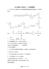 2025屆高三化學(xué)二輪復(fù)習(xí)---- 有機(jī)推斷題 講義與練習(xí)