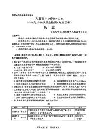 山東省九五高中協(xié)作體2025高三下學(xué)期5月質(zhì)量檢測(cè)-歷史試題+答案