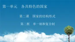 2021-2022学年新教材部编版政治选择性必修1课件：第2课+第2框+单一制和复合制