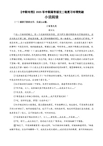專(zhuān)題09：小說(shuō)閱讀專(zhuān)項(xiàng)-【中職專(zhuān)用】2024年中職高考語(yǔ)文二輪復(fù)習(xí)專(zhuān)項(xiàng)突破（四川適用）