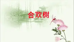 中職語文高教版（中職）基礎(chǔ)模塊 下冊第一單元閱讀與欣賞一 合歡樹 課件