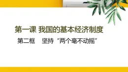 人教統(tǒng)編版高中政治必修2 1-1《公有制為主體_多種所有制經(jīng)濟(jì)共同發(fā)展》課件