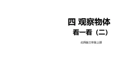 4.2 看一看（二）（課件）2025-2026学年北师大三年级數學上册