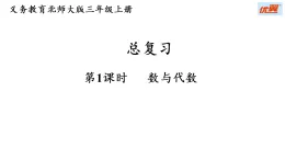 总复习 第1课时 数与代数（课件）2025-2026学年北师大三年级数学上册