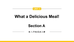 人教版（2024）英語(yǔ)八年級(jí)上冊(cè)  Unit 5 What a Delicious Meal! （單詞詞匯課件）