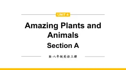 人教版（2024）英語(yǔ)八年級(jí)上冊(cè)  Unit 4 Amazing Plants and Animals （單詞詞匯課件）