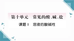 2025年人教版（2024）初中化學(xué)九年級下冊第10單元課題1  溶液的酸堿性習(xí)題課課件（含答案）