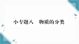 2025年人教版（2024）初中化學(xué)九年級下冊第11單元小專題8  物質(zhì)的分類習(xí)題課課件（含答案）