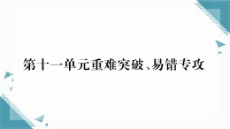 2025年人教版（2024）初中化學(xué)九年級下冊第11單元重難突破、易錯專攻習(xí)題課課件（含答案）
