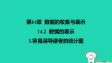 吉林省2025八年级数学上册第14章142数据的表示3容易误导读者的统计图课件新版华东师大版（含答案）