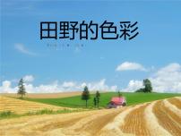 湘美版一年级上册第3课 田野的色彩背景图ppt课件