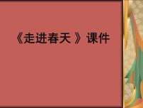 小学美术人教版四年级下册第11课 走进春天背景图ppt课件