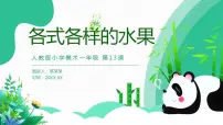 人教版一年级下册第13课 各式各样的水果优质教学ppt课件