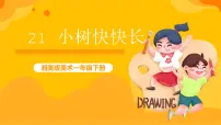 小学美术湘美版一年级下册第21课 小树快快长优秀ppt课件
