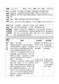 小学第二单元 缤纷的世界2.山山水水优质教案及反思