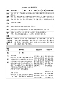 人美版（2024）一年级下册（2024）2.山山水水获奖教学设计